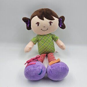 Linzy Toys Learn To Dress Doll Educational Plush Toy for Motor Skills 16.75 in